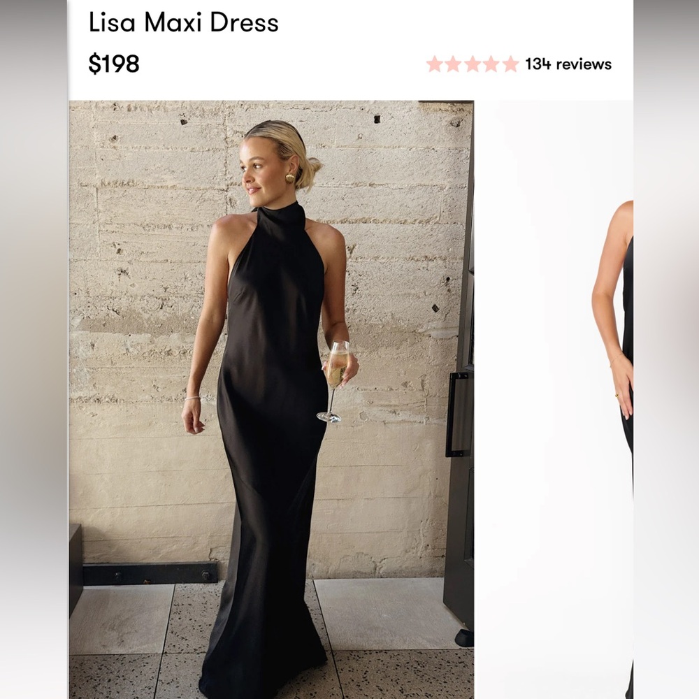 Show Me Your MuMu black Lisa Maxi Dress